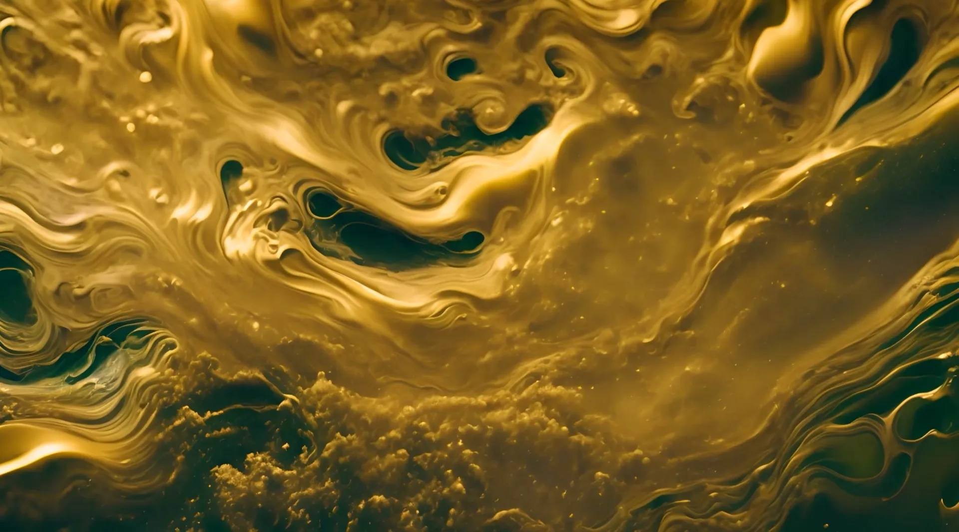Elegant Golden Fluidity High-Quality Abstract Stock Video